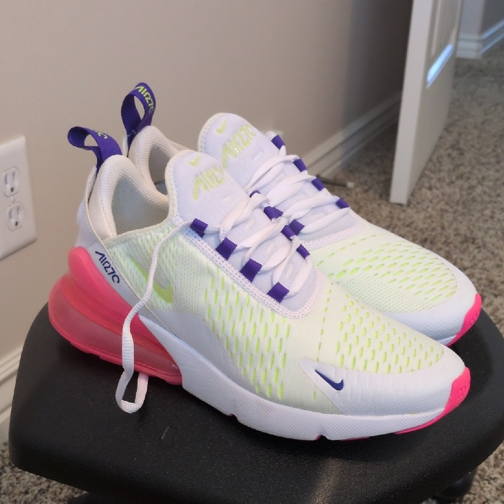 Nike White and Pink Athletic Shoes